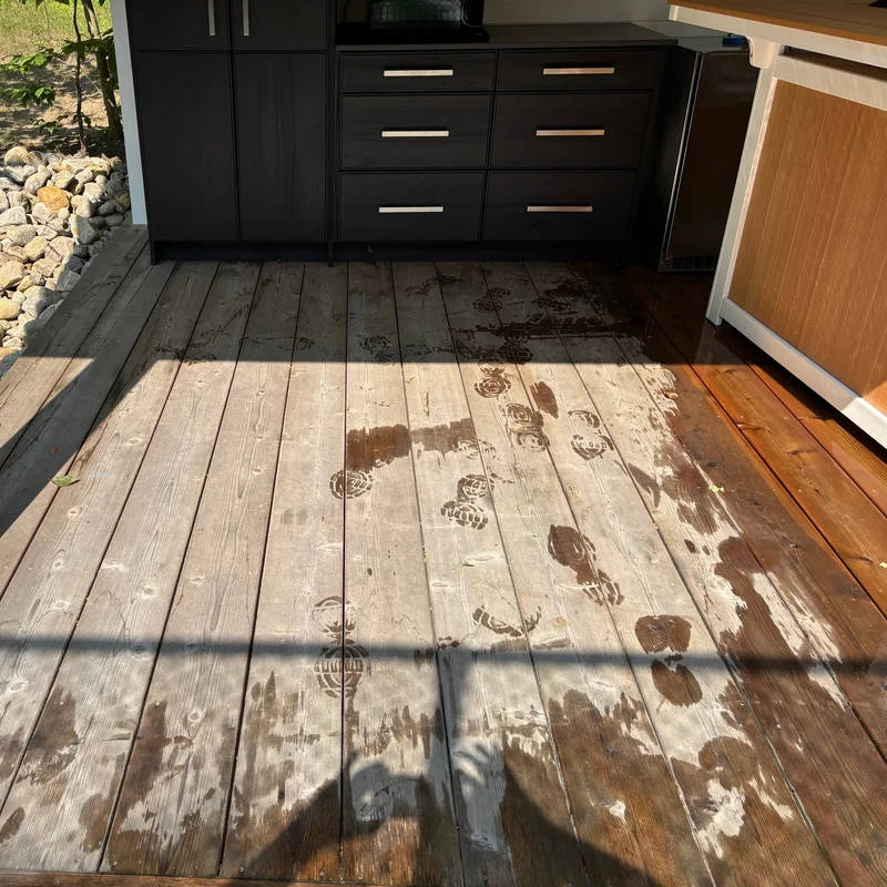 Another surface before cleaning in our service areas