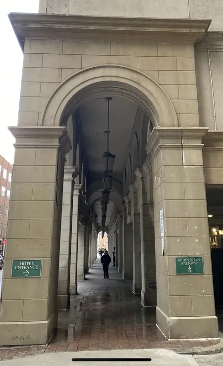 Restored stone walkway after exterior cleaning in Parry Sound